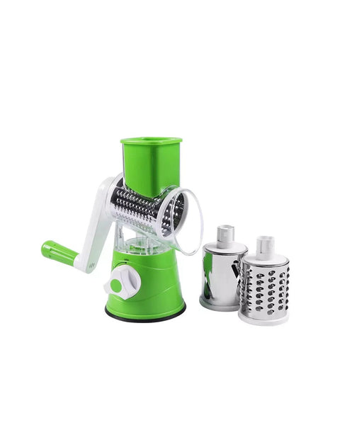 TableTop Drum Grater – Manual Vegetable Cutter, Slicer & Grater (Random Color)
