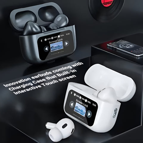 A9 Pro AirPods with LCD – Black & White