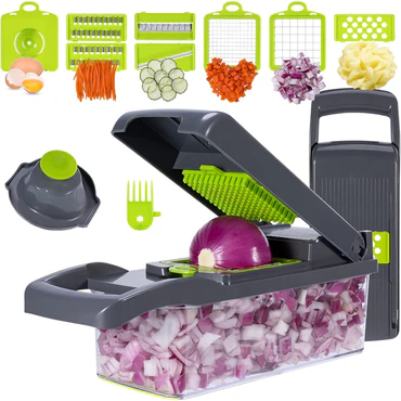 22-Piece Multifunctional Vegetable Cutter & Slicer Set – Chopper, Dicer & Shredder