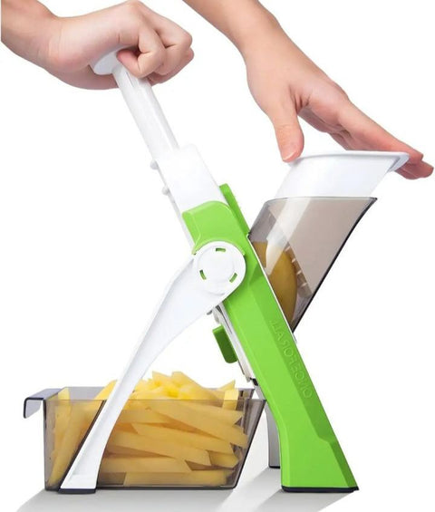 Safe & Adjustable Mandoline Vegetable Slicer – Multifunction Precision Cutter
