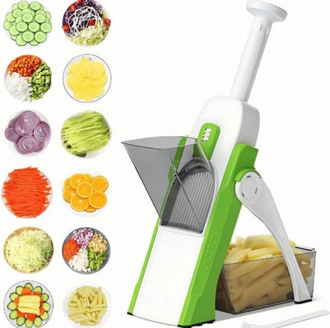 Safe & Adjustable Mandoline Vegetable Slicer – Multifunction Precision Cutter