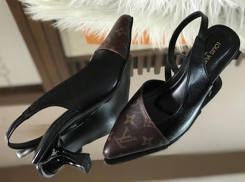 Louis Vuitton Cherie Slingback Pumps