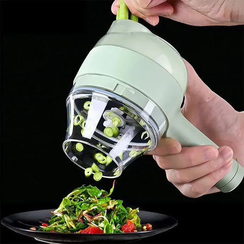 4-in-1 Electric Vegetable Cutter (Rechargeable)